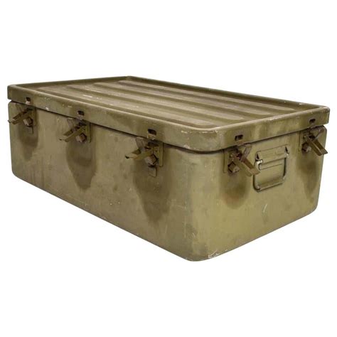 vintage metal military box|army surplus metal boxes.